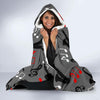 Saxophone Pattern Print Hooded Blanket-grizzshop