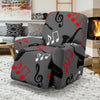 Saxophone Pattern Print Recliner Cover-grizzshop