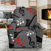 Saxophone Pattern Print Recliner Cover-grizzshop