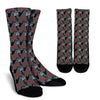 Saxophone Pattern Print Unisex Crew Socks-grizzshop