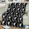 Saxophone Print Pattern Blanket-grizzshop