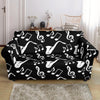 Saxophone Print Pattern Loveseat Cover-grizzshop