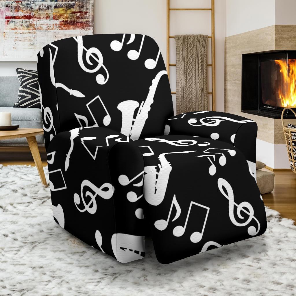 Saxophone Print Pattern Recliner Cover-grizzshop