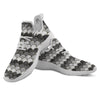 Scales Mermaid Print Pattern White Athletic Shoes-grizzshop