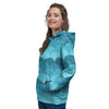 Scales Teal Mermaid Print Pattern Women's Hoodie-grizzshop