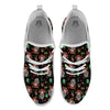 Scary Clown Halloween Print Pattern White Athletic Shoes-grizzshop