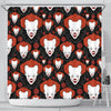 Scary Clown Pattern Print Bathroom Shower Curtain-grizzshop