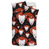 Scary Clown Pattern Print Duvet Cover Bedding Set-grizzshop