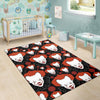 Scary Clown Pattern Print Floor Mat-grizzshop