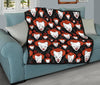 Scary Clown Pattern Print Quilt-grizzshop