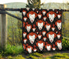 Scary Clown Pattern Print Quilt-grizzshop