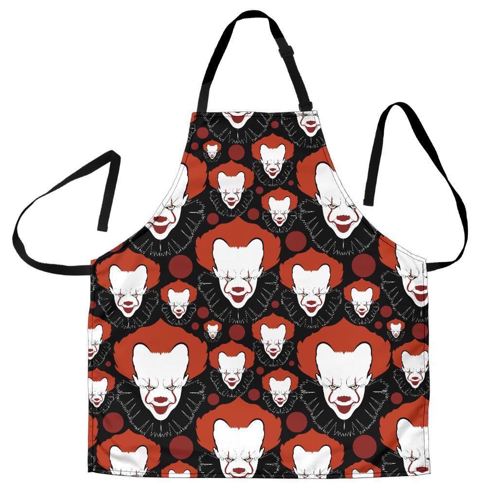 Scary Clown Pattern Print Women's Apron-grizzshop