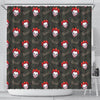 Scary Clown Print Pattern Bathroom Shower Curtain-grizzshop