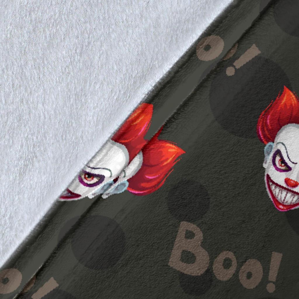 Scary Clown Print Pattern Blanket-grizzshop