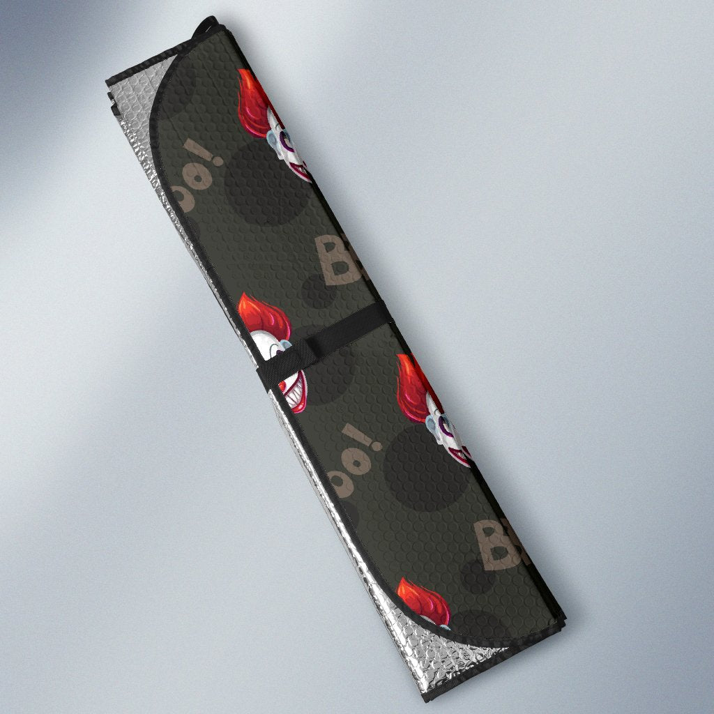 Scary Clown Print Pattern Car Sun Shade-grizzshop