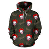 Scary Clown Print Pattern Men Women Pullover Hoodie-grizzshop