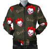 Scary Clown Print Pattern Men's Bomber Jacket-grizzshop