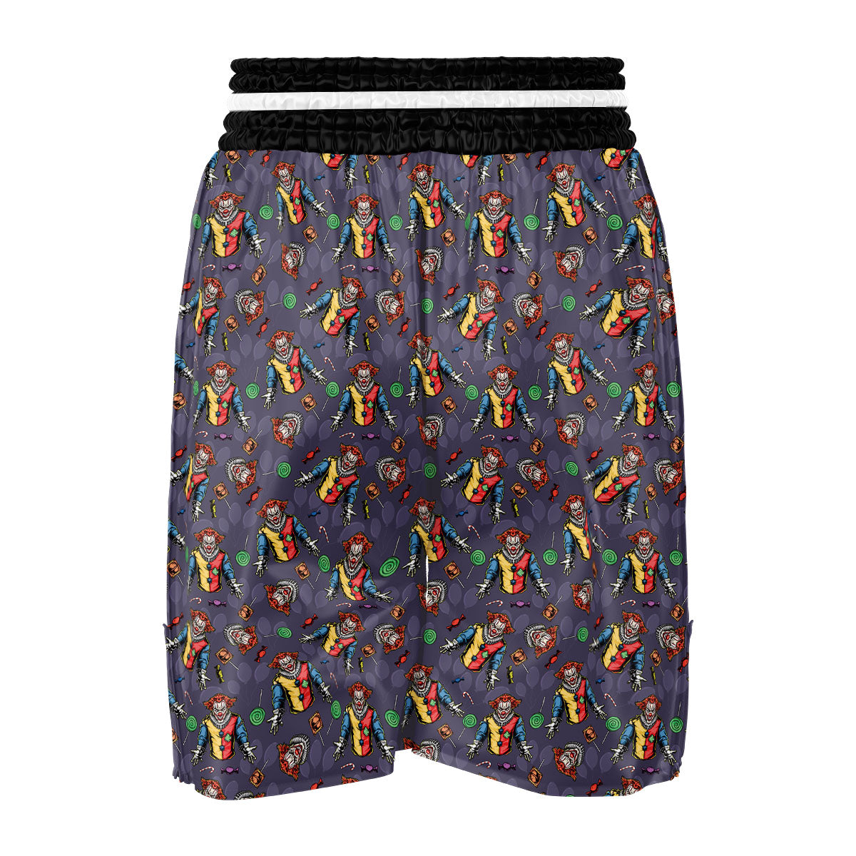 Scary Evil Clown Print Pattern Boxing Shorts-grizzshop