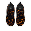 Scary Pumpkin Halloween Print Pattern Black Sneaker-grizzshop