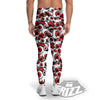 Scary Red Eyes Print Pattern Men's Leggings-grizzshop