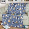 Schnauzer Dog Print Pattern Blanket-grizzshop