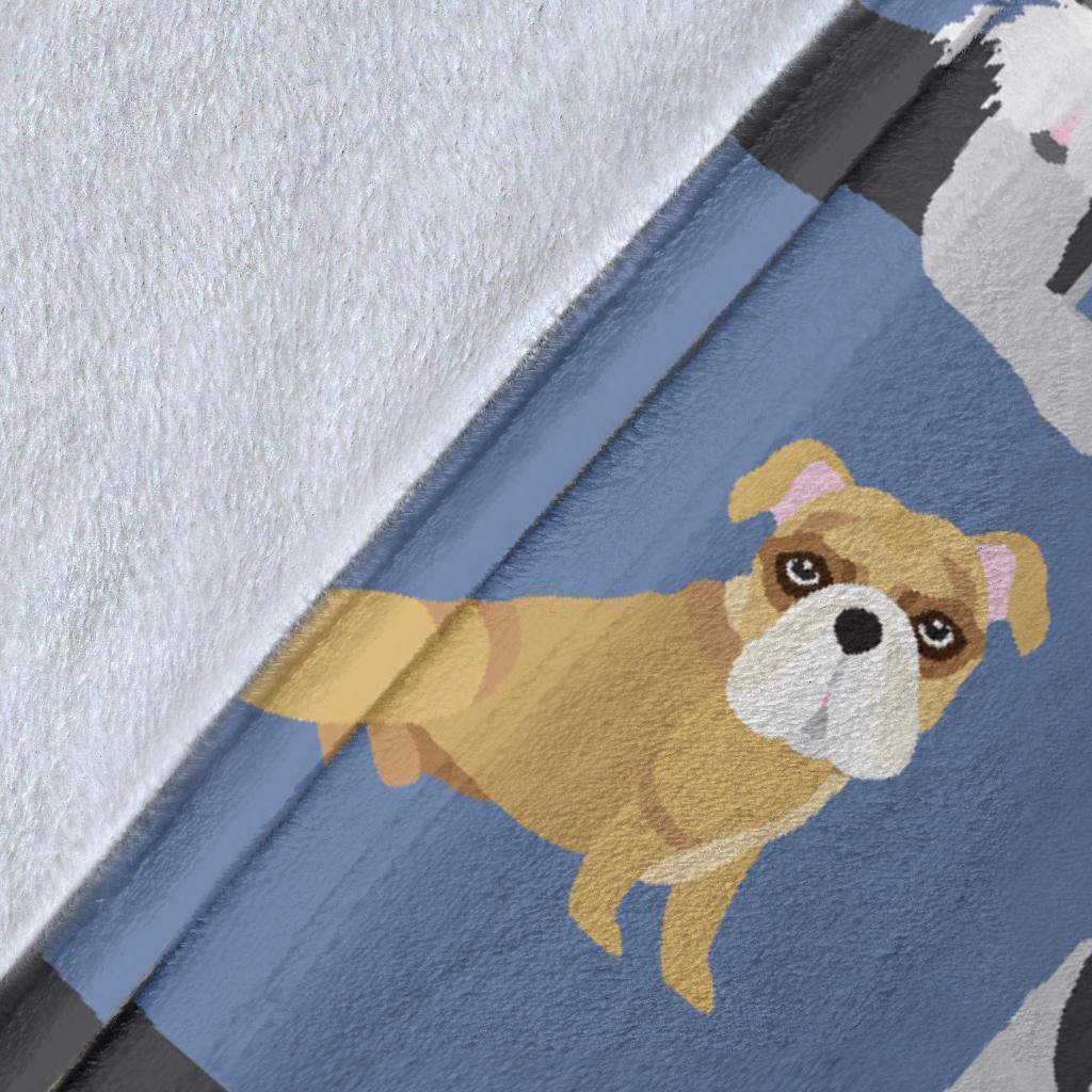 Schnauzer Dog Print Pattern Blanket-grizzshop