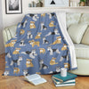 Schnauzer Dog Print Pattern Blanket-grizzshop