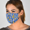 Schnauzer Dog Print Pattern Face Mask-grizzshop