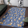 Schnauzer Dog Print Pattern Floor Mat-grizzshop