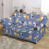 Schnauzer Dog Print Pattern Loveseat Cover-grizzshop