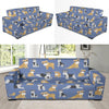 Schnauzer Dog Print Pattern Sofa Covers-grizzshop
