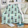 Schnauzer Dog Puppy Print Pattern Blanket-grizzshop