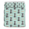 Schnauzer Dog Puppy Print Pattern Duvet Cover Bedding Set-grizzshop