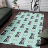 Schnauzer Dog Puppy Print Pattern Floor Mat-grizzshop