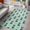 Schnauzer Dog Puppy Print Pattern Floor Mat-grizzshop