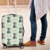 Schnauzer Dog Puppy Print Pattern Luggage Cover Protector-grizzshop