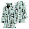 Schnauzer Dog Puppy Print Pattern Pattern Print Women Long Robe-grizzshop