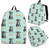 Schnauzer Dog Puppy Print Pattern Premium Backpack-grizzshop