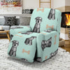 Schnauzer Dog Puppy Print Pattern Recliner Cover-grizzshop