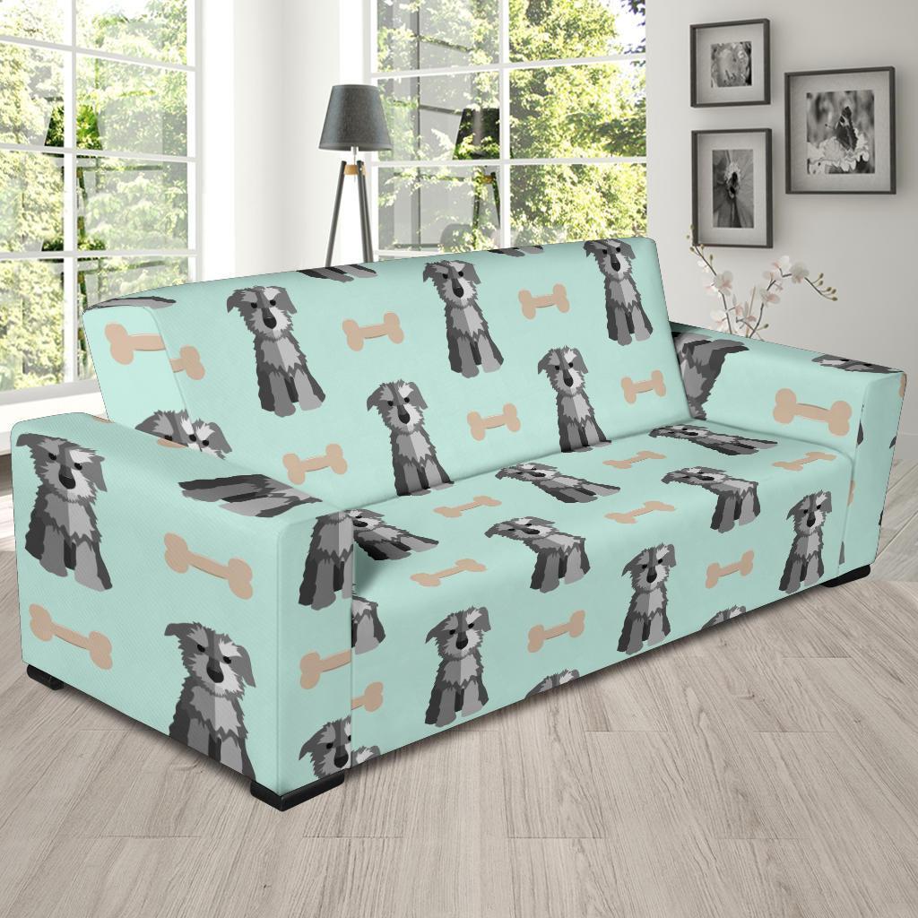 Schnauzer Dog Puppy Print Pattern Sofa Covers-grizzshop