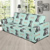 Schnauzer Dog Puppy Print Pattern Sofa Covers-grizzshop