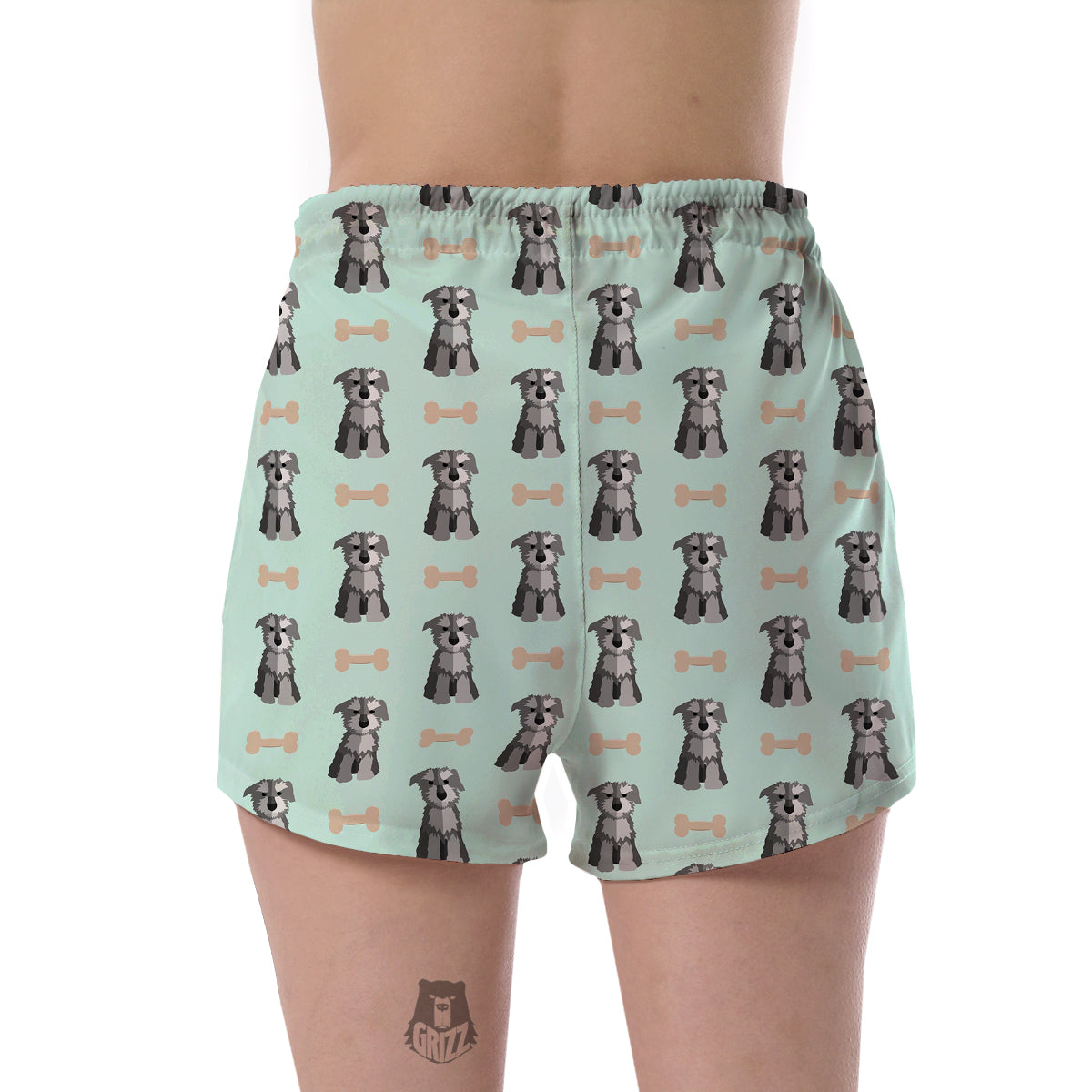 Schnauzer Dog Puppy Print Pattern Women's Shorts-grizzshop