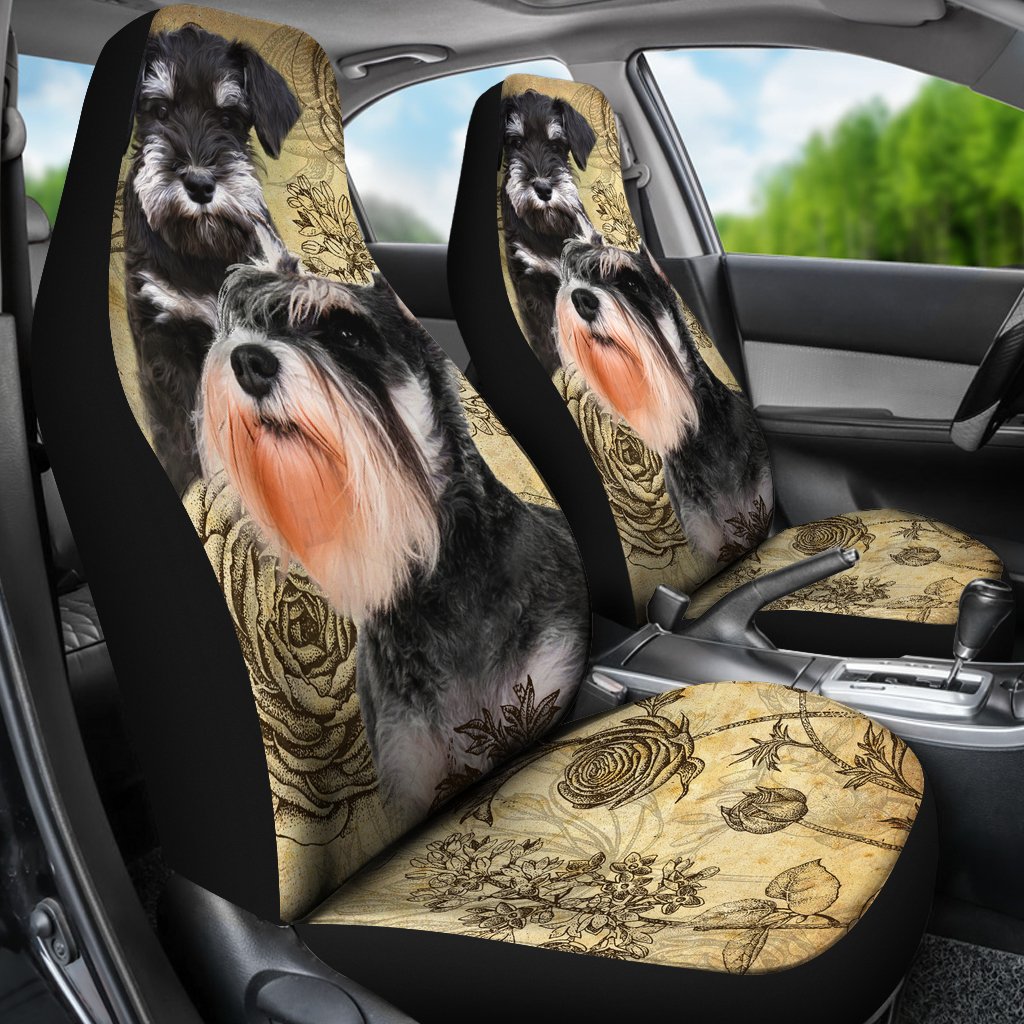 Schnauzer Gold Universal Fit Car Seat Covers-grizzshop