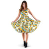 School Bus Pattern Print Dress-grizzshop