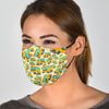 School Bus Pattern Print Face Mask-grizzshop