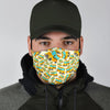 School Bus Pattern Print Face Mask-grizzshop