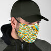 School Bus Pattern Print Face Mask-grizzshop