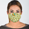 School Bus Pattern Print Face Mask-grizzshop