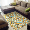 School Bus Pattern Print Floor Mat-grizzshop