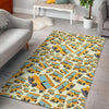 School Bus Pattern Print Floor Mat-grizzshop